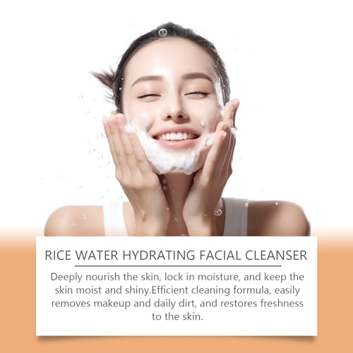 Gentle Hydrating Facial Cleanser - Deeply Nourish & Moisturize, Remove Makeup & Dirt, Keep Skin Refreshed & Glowing(1PCS)