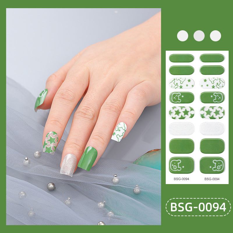 Gel Nail Stickers - Cartoon & Flower Designs