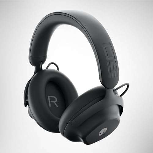 Alienware Pro Wireless Gaming Headset - Wired/Wireless, Bluetooth 5.3, 15 Minute Fast Charging, Audio Output 20 Hz, Battery Talk Time (ANC on) Up to 24 Hrs (Bluetooth), Dark Side of The Moon