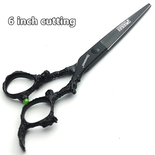 SHARONDS 6/7 inch Professional Hairdressing Scissors Salon Hairdresser Hair Trim and Cut thinning 440c high Hardness Scissors (6-inch 3pc)