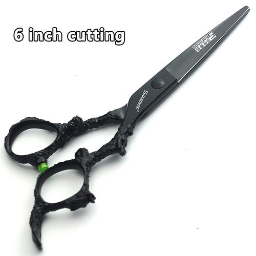 SHARONDS 6/7 inch Professional Hairdressing Scissors Salon Hairdresser Hair Trim and Cut thinning 440c high Hardness Scissors (6-inch 3pc)