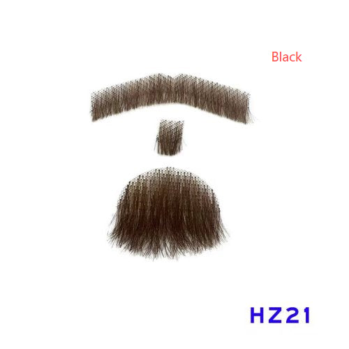 Hand-Woven Fake Beard & Eyebrow Makeup Props for Film & TV