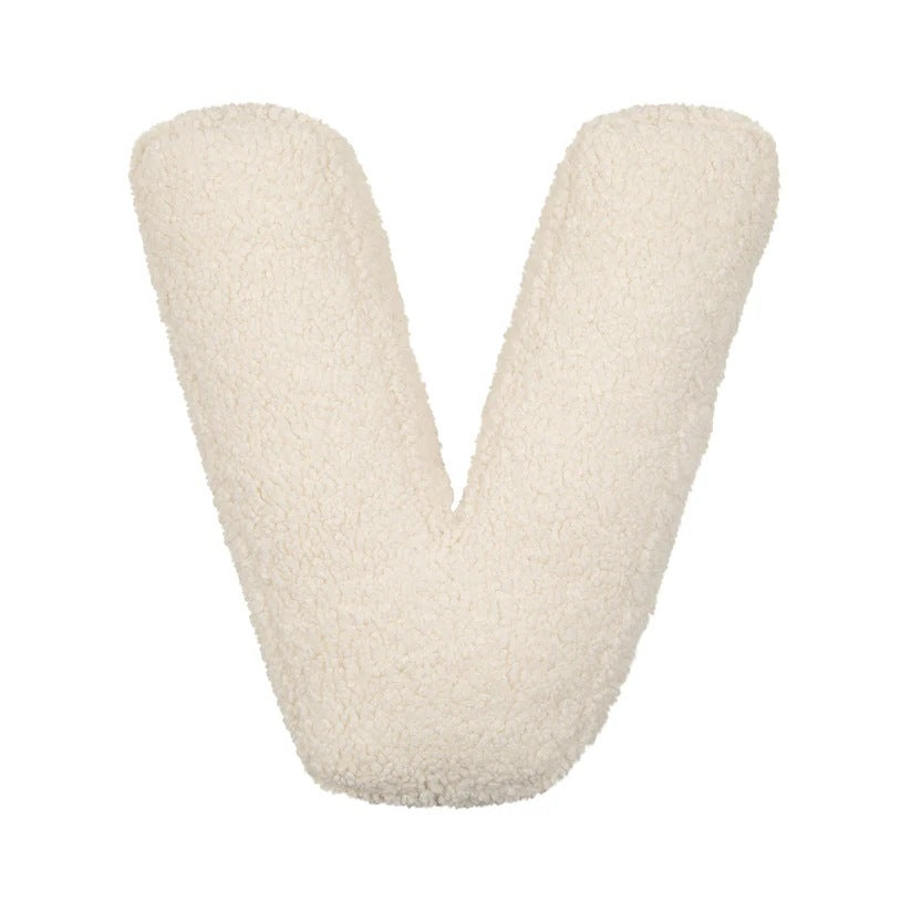 Kids Solid Color Lambswool Pillow Toddler Sleep Cushion Modern Home Decor