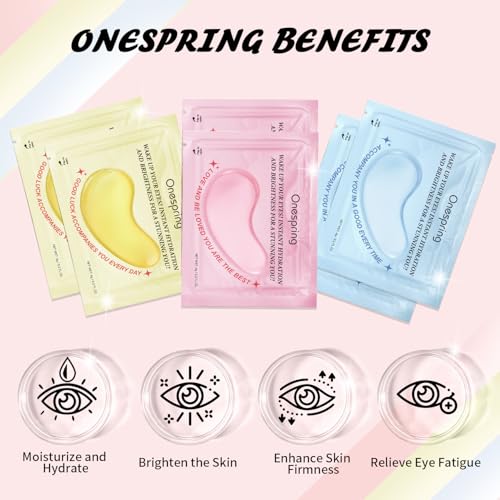 Eye Masks (24 Pairs) - Gifts for Her - Caffeine, 24K Gold and Retinol Under Eye Patches for Puffy Eyes, Dark Circles & Fine Lines, Bachelorette Party Favors, Birthday, Bridesmaid Gifts