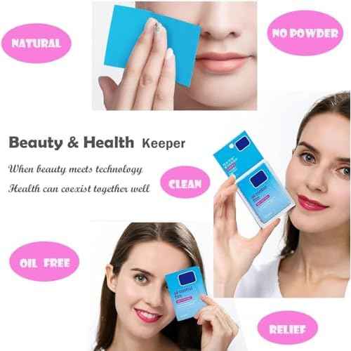 5 Packs Oil Blotting Papers for Face (300 Sheets) - Oil Absorbing Blotting Sheets for Oily Skin, Makeup-Friendly & Portable Oil Wipes