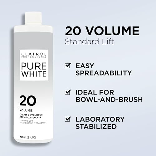 Clairol Professional Pure White 20 Volume Hair Developers for Lightening & Gray Coverage