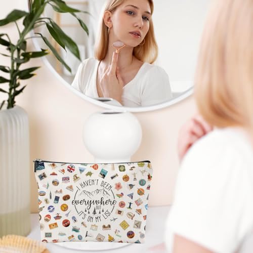 Travel Bag Traveler Gift Travel Cosmetic Bag Travel Accessories Toiletry Bag For Women World Travel Gift