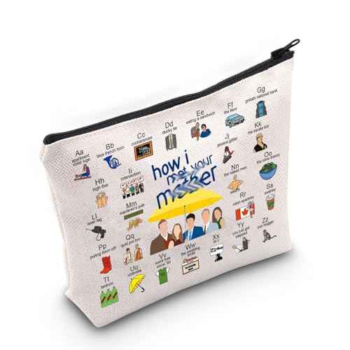 HIMYM Tv Show Inspired Gift Tv Series Merchandise for Fans Mother Makeup Zipper Pouch (HIMY makeup)