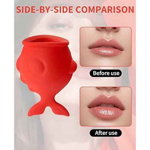 Lip Suction Plumper, Soft Silicone Fish Plumping Device Tool for Fuller Thicker Mouth Fastly Lips