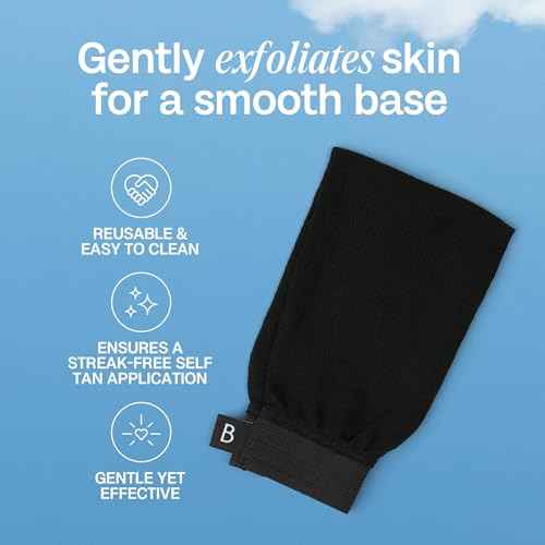 Bali Body Exfoliating Mitt | Effectively Remove Self Tan Build Up | Gently Exfoliates & Preps Skin for a Seamless, Natural Self Tan Application | Reusable and Easy to Clean Exfoliating Glove