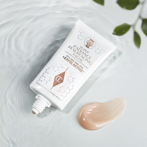 Charlotte Tilbury Super Radiance Face Exfoliator - Gentle Exfoliating Mask with Salicylic & Glycolic Acid - Refines Pores, Improves Radiance, Hydrates & Adds Glow