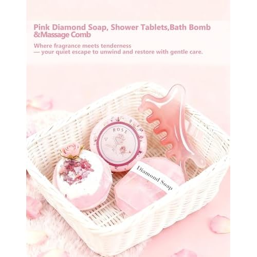 Self Care Gifts for Women - Birthday Gift Basket for Mom, Sister & Best Friend | Spa Set, Sympathy Gift Box, Get Well Soon Care Package, Thank You or Mother¡¯s Day Unique Present