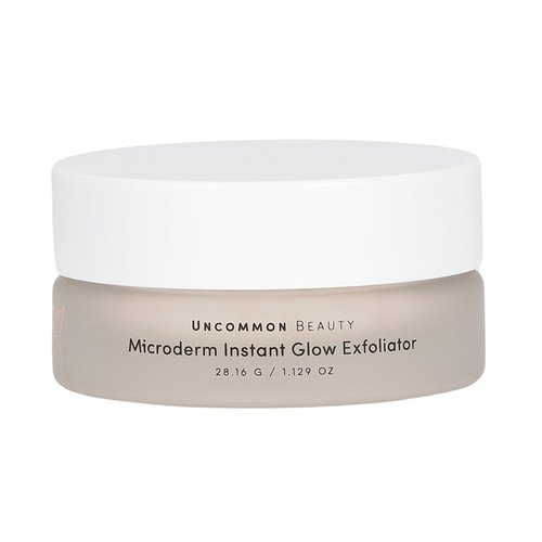 Uncommon Beauty Microderm Instant Glow Exfoliator - Exfoliating Facial Scrub - All Skin Types, Vegan, Cruelty Free, Synthetic Fragrance Free, 1.129 OZ