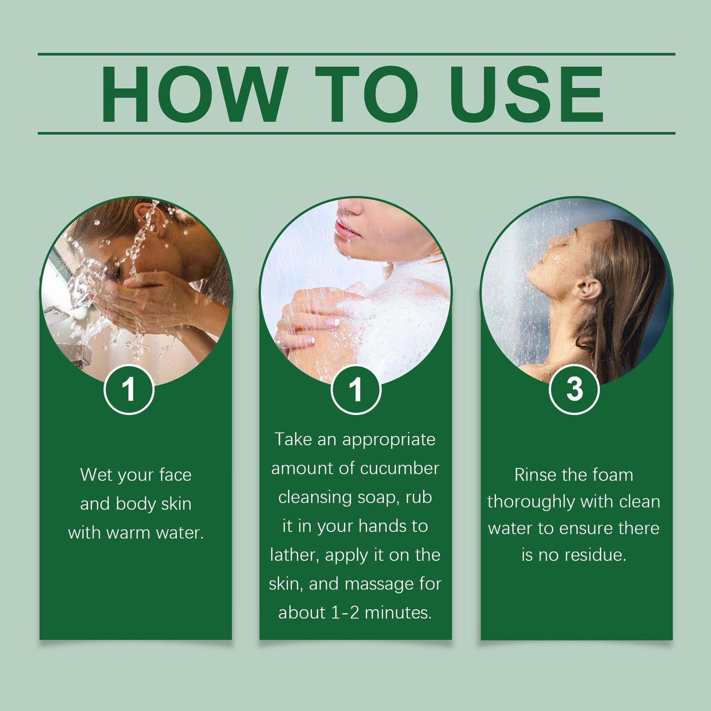 Cucumber Cleansing Soap - Oil Control & Deep Pore Face Wash