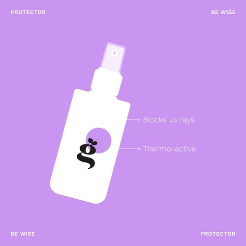 Nutrition Kit for Hair Care. Ginger based formula. Shampoo, Nourishing Mask Heat and Sun Protectant. Free of parabens, salt, alcohol, sulfates.