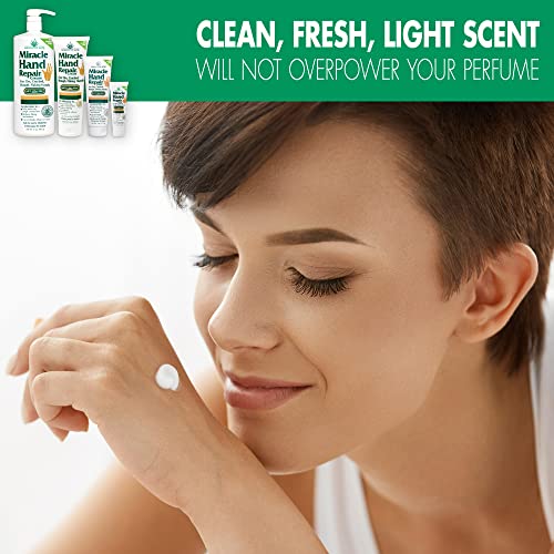 Miracle Hand Repair Cream for Dry Cracked Hands 1 oz Best Healing Hand Cream with 60% Aloe Vera - Non-Greasy Moisturizer for Working Hands - Fast Absorbing Lotion for Extremely Dry Skin (3-Pack)