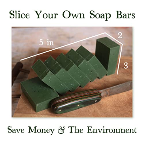 Adirondack Fragrance & Flavor Farm ADK Birch Soap Natural Soap Bar 16oz, Plant-Based Organic Vegan Soap with Essential Oils, Natural Body Wash for Men & Women, Dry and Sensitive Skin