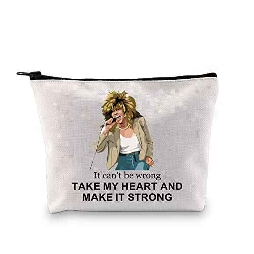 GJTIM Musical Gift Musical Song Lyrics Gift Musician Inspired Zipper Pouch Musical Theatre gift Musical Makeup Bag (Make It Strong Bag)