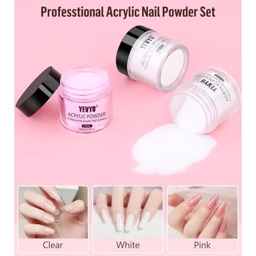 Acrylic Nail Kit with Drill and UV Light, Nail Kit for Beginner with Everything, 24 Glitter Acrylic Powder Monomer Liquid Set with Drill for for Home Nail Salon