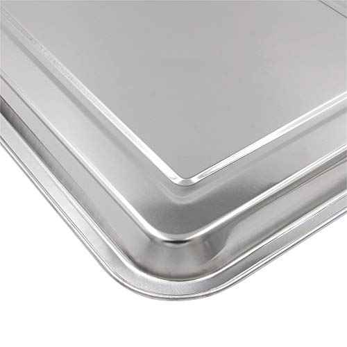 Tattoo Stainless Steel Tray - Combofix 4 Pack Stainless Steel Tattoo Trays 13.5'' X 10'' Tattoo Tray Piercing Instrument Tray Flat for Tattoo Kits Tattoo Supplies