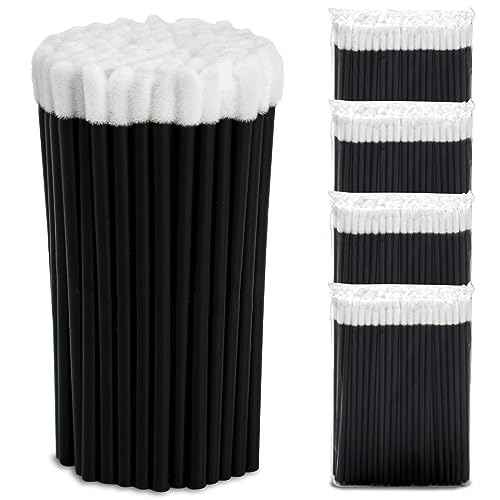 Lip Applicators Disposable 400pcs - Black Disposable Makeup Applicators - Lip Brush for Lipstick, Lipgloss, Chapstick