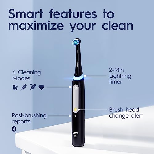 Oral-B iO Series 4 Electric Toothbrush with (1) Brush Head, Rechargeable, White