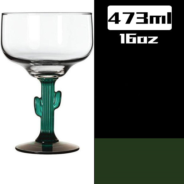 Creative Green Cactus Glass Cup 473ML Drinkware for Home & Kitchen