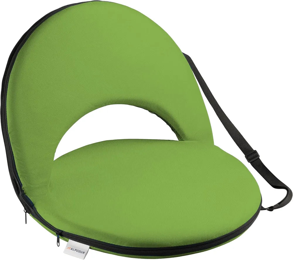 Reclining Stadium Seat - Waterproof 6-Position Comfort - Lime