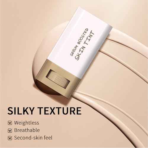 Foundation Stick Beauty Balm Serum Boosted Skin Tint, Serum Boosted Skin Tint Balm, Solid Tinted Moisturizing SerumContour Stick Foundation FaceStick, Longwear ContourStick, Natural Finish (#3)