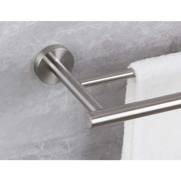 23.6 Inch Stainless Steel Double Towel Bar Wall Mount Bathroom Accessories