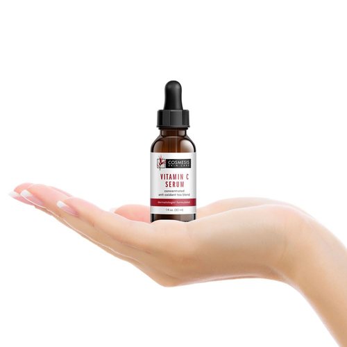 Cosmesis Vitamin C Serum: Rejuvenate & Protect Skin with 12% Concentrated Vitamin C & Antioxidant Tea Extracts for Brighter, Healthier Skin - 1 fl oz.