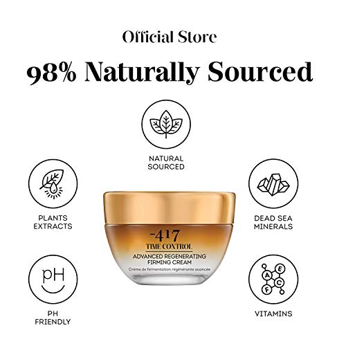 -417 Dead Sea Cosmetics Time Control Firming Cream for Skin Rejuvenation - Tightening & Smooths Lines and Wrinkles - Infused with Shea Butter - All Natural & Vegan 1.7 oz