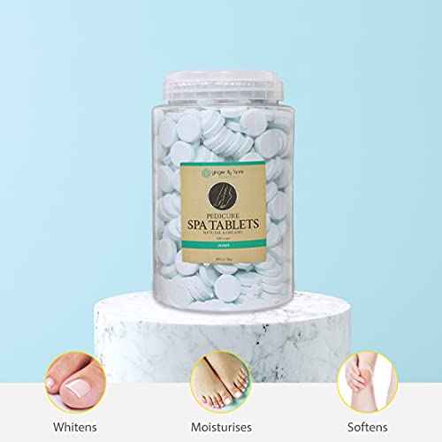 Ginger Lily Farms Botanicals Pedicure Spa Tablets, Natural & Organic, Replenishes Moisture, Softens & Conditions Skin, Ocean Scent, 105 Ounces, 500-Count