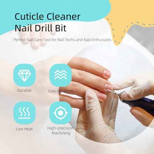 2mm Long Flame Cuticle Clean Nail Drill Bits, 5Pcs/Set Russian Diamond Nail Bit Professional Safety Under Nail Cleaner Burr for Cuticle Dead Skin, Electric Nails Drill Accessories, Fine