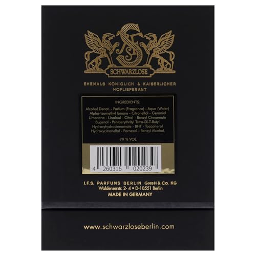 Schwarzlose 20-20 - Unisex EDP Spray Fragrance - Long Lasting and Captivating Perfume with Rose, Patchouli, Amber Wood, and Pink Pepper - Body Spray with Sparkling Feel Good Scent - 3.4 oz