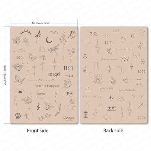 3PCS Rasmet Silicone Tattoo Training Pad 1.5mm Thickness Double Sided Pre-printed Gray Design Fine Line Tiny Tattoo Practice Skin for Tattoo Line Practice Tattoo Shading (3PCS Beige Pad)