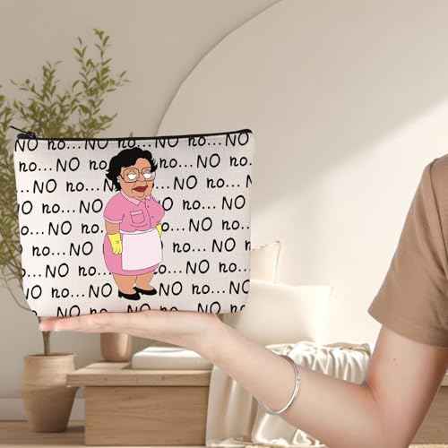 G2TUP Cartoon Makeup Bag Adult Animated Comedy Fans Gift Stewie & Brian & Peter Gift Cartoon Zipper Bag (NO no)