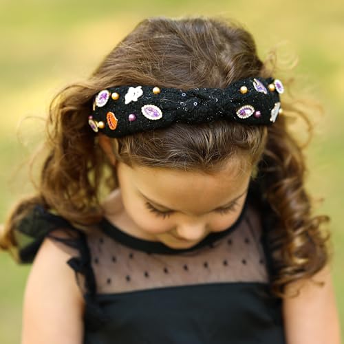 FROG SAC Knot Headband for Girls, Knotted Headbands for Toddler Kids, Rainbow Beaded Unicorn Hair Accessories, Girl Head Band, Halloween Christmas Stocking Easter Basket Stuffers