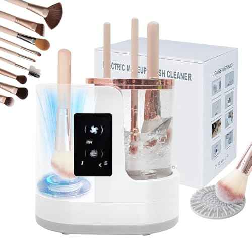 Electric Makeup Brush Cleaner 3-in-1 Automatic Brush Cleaning Machine, Dual-Direction Cleaning, Adjustable Drying, Fits All Brush Sizes, Efficient & Quick (Upgraded 2025 Edition)