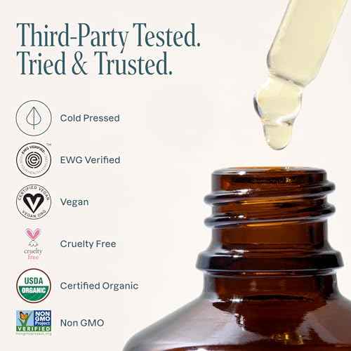 Cliganic Organic Argan Oil, 100% Pure - for Hair, Face & Skin | Cold Pressed Carrier Oil