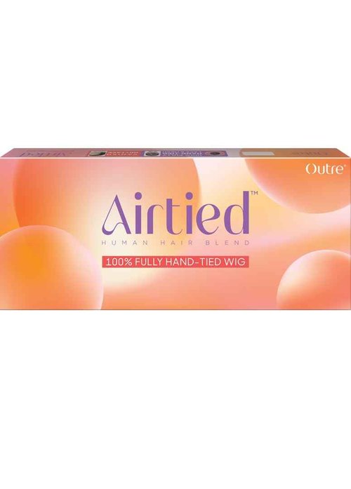 Outre Airtied 100% Fully Hand-Tied Wig - Human Hair Blend - Dominican Curly 22" (DRST2/CHOCOLATE CARAMEL)