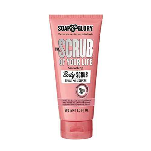 Soap & Glory Original Pink The Scrub Of Your Life Exfoliating Body Scrub - Smoothing & Buffing Vegan Scrub - Rose & Bergamot Body Polish with Shea Butter & Vitamin E (200ml)