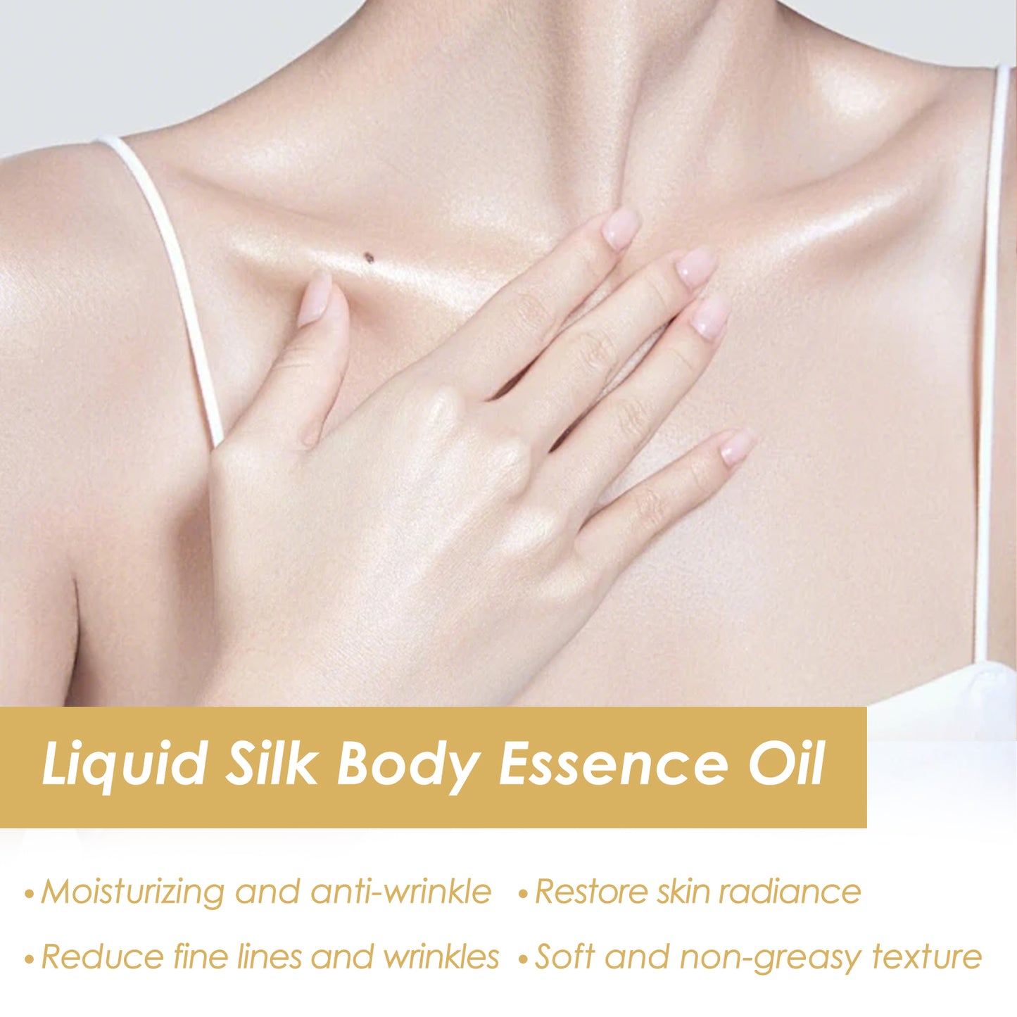 Liquid Silk Body Essence Oil - Firming & Moisturizing Skin Treatment 100ml
