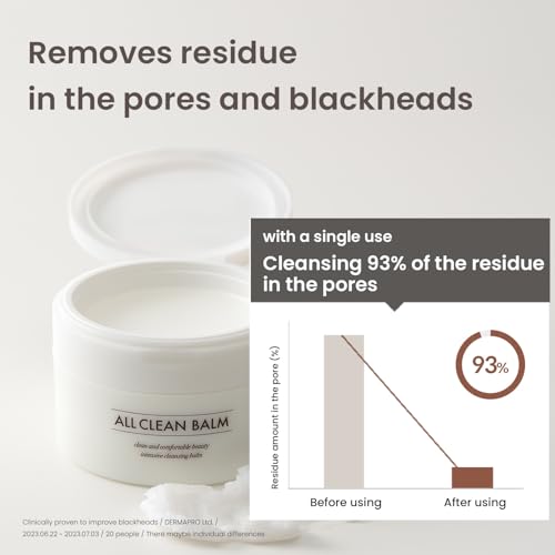 HEIMISH All Clean Balm 4.0fl.oz/120ml - Cleansing Balm, Waterproof Makeup Remover, Face Cleanser, Oil Based Cleanser, Korean Skincare with Natural Aroma Oil, Vegan, For All Skin Types