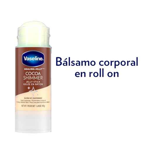 Unilever Vaseline Cocoa Shimmer Jelly Stick GLOW UP Body Luminizer For Dewy Radiant Skin 1.4 oz - 3 Count