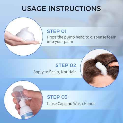 5% Minoxidil Foam for Men & Women, Hair Regrowth Treatment for Thinning Hair & Beard Growth, Extra Strength Topical Foam, Clinically Proven Hair Loss Treatment, 6 Month Supply (14OZ Total)