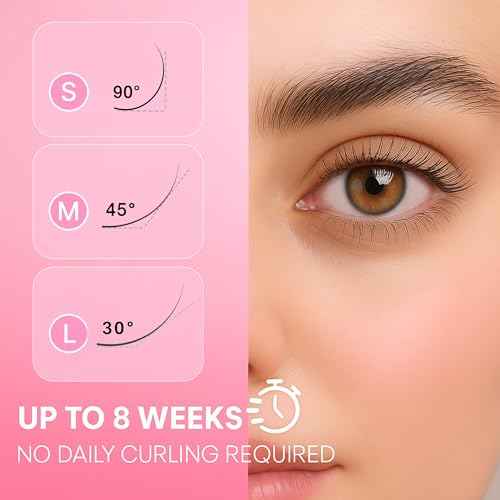 Korean Lash Lift Kit - 5 Sets At Home Eyelash Perm Kit with Upgraded Glue, Eyelash Lift Kit, DIY Lash Perm Easy for Beginner & Professional, Semi Permanent Perming Wave Suitable For Salon & Home