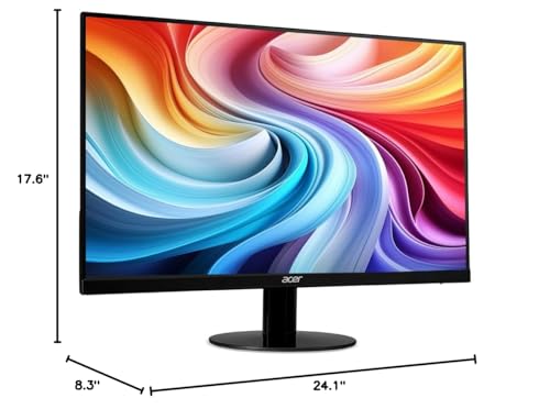 acer SB270 G0bi 27" IPS Full HD (1920 x 1080) Ultra-Thin Zero-Frame Gaming Office Monitor | Adaptive-Sync Support (FreeSync Compatible) | Up to 120Hz Refresh | 1ms (VRB) | Tilt | HDMI & VGA Ports