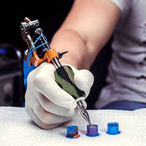 VideoPUP 18pcs Tattoo Grip Tape,Disposable Cohesive Tattoo Grip Cover Elastic Bandage Handle Grip Tube for Tattoo Machine Tattoo Grip Accessories,Wetland Camouflage