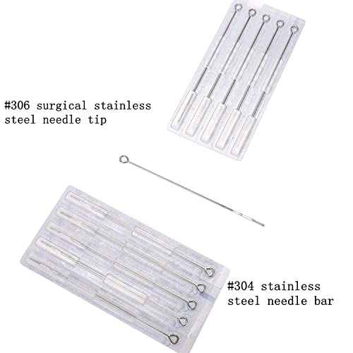 Tattoo Needles Set,DOWEI 100PCS Disposable Mix Tattoo Needles Size Round Liner 3RL 5RL 7RL 9RL Round Shader 3RS 5RS 7RS 9RS,5M1 7M1 for Tattoo Machine Kits